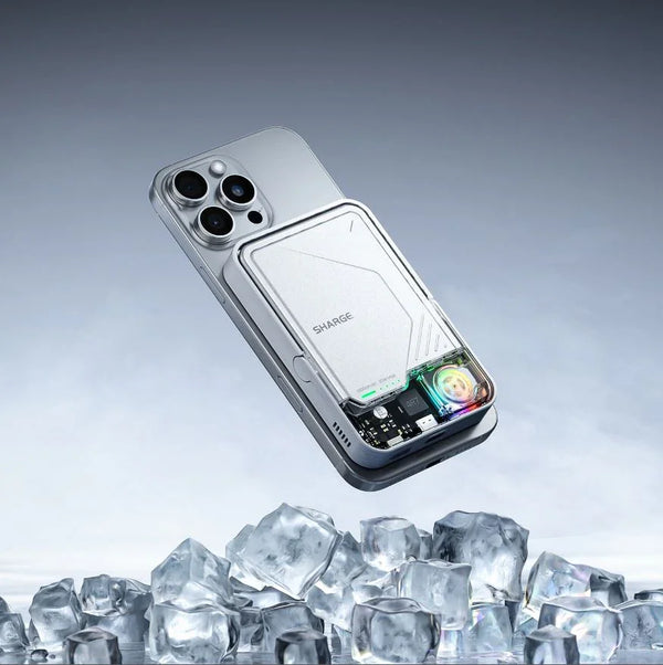 Wireless power bank with active cooling | Sharge IceMag Qi-2
